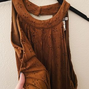 Brown Flower Dress